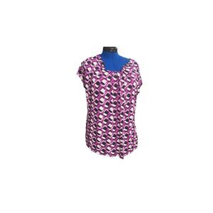 Worthington Women’s‎ Top Size 1X Purple Black & White